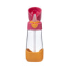 B.Box Tritan Straw Drink Bottle 450 ml - Strawberry Shake Pink Orange