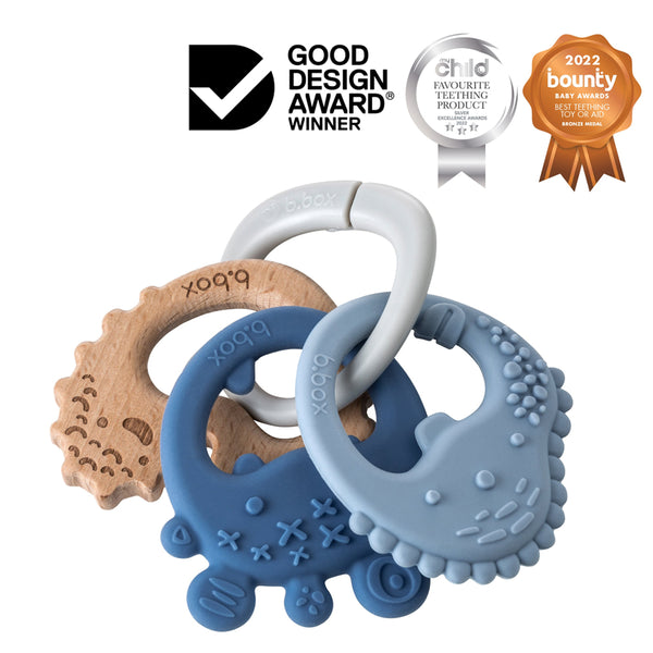B.Box Trio Teether - Lullaby Blue