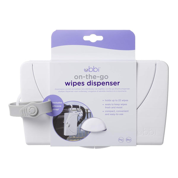 Ubbi On The Go Baby Wipes Dispenser - White