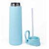Kicups FlexiFlow Stainless Steel Water Bottle 750ml - Light Blue
