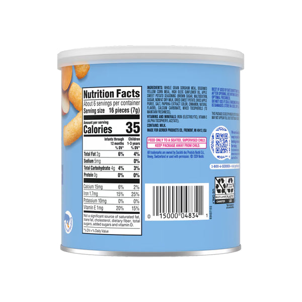Gerber Lil Crunchies for Crawlers, 8+ months - Apple Sweet Potato
