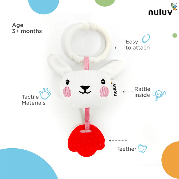 Nuluv Soft Rattles & Teether Toy - Bunny