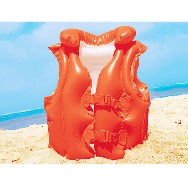 Intex Deluxe Swim Vest with Collar - Orange - Dezine Kids