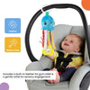 Nuluv Playtime Waves Octopus Stroller Toy for Baby 3 Months+ with Teether & Rattle Sound