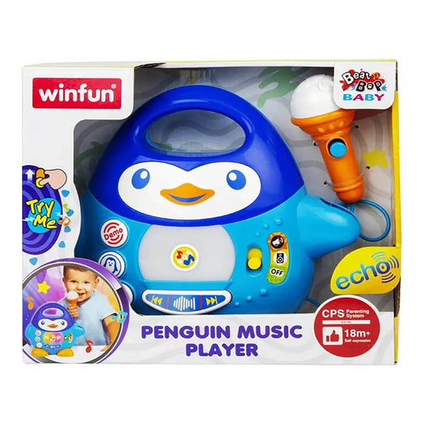 Winfun Penguin Music PlayerWorking Microphone with Echo Effect