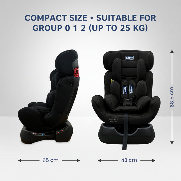 Hopop Joyride Baby Car Seat for 0 to 7 Years - Dezine Kids