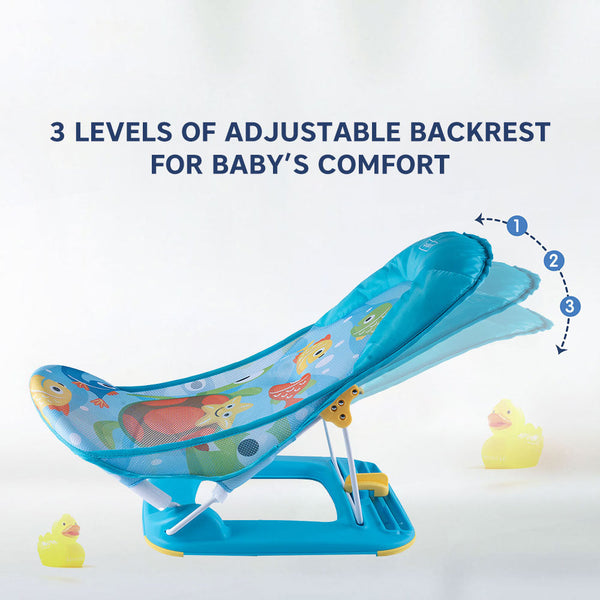 Hopop Anti-Skid Compact Baby Bather for Safe & Comfortable Bath Time - Dezine Kids