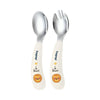 Hopop Stainless Steel Spoon & Fork Set with Travel Case, Portable & Durable - Dezine Kids