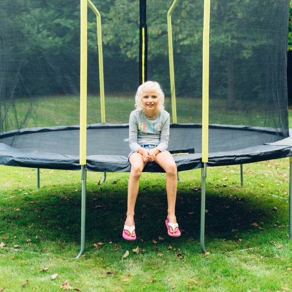 Plum 10Ft Wave Springsafe Trampoline And Enclosure