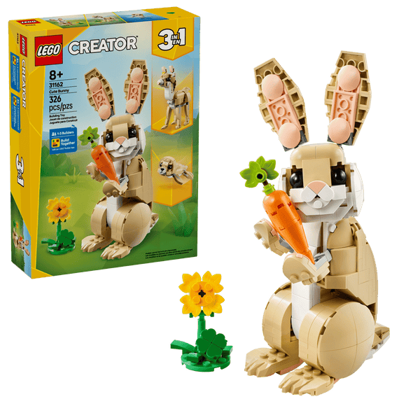 Lego Creator 3 in 1 Cute Bunny Toy Animal Playset - Dezine Kids