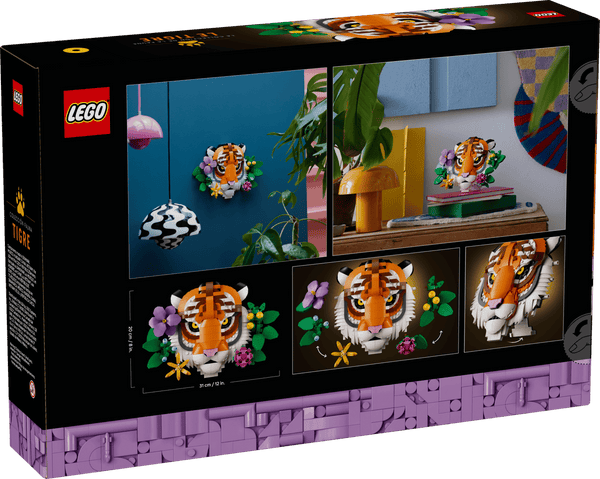 Lego Art The Fauna Collection, Tiger, Housewarming Gift for a New Home - Dezine Kids