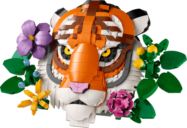 Lego Art The Fauna Collection, Tiger, Housewarming Gift for a New Home - Dezine Kids