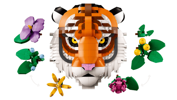 Lego Art The Fauna Collection, Tiger, Housewarming Gift for a New Home - Dezine Kids