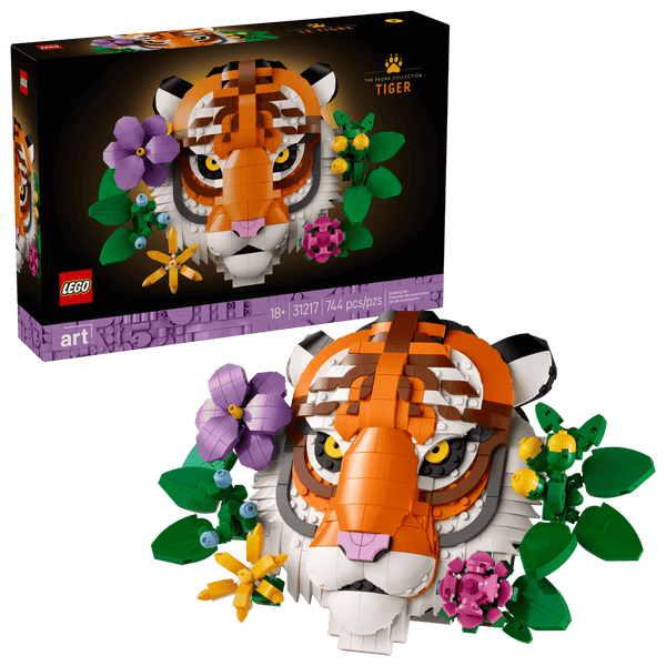 Lego Art The Fauna Collection, Tiger, Housewarming Gift for a New Home - Dezine Kids
