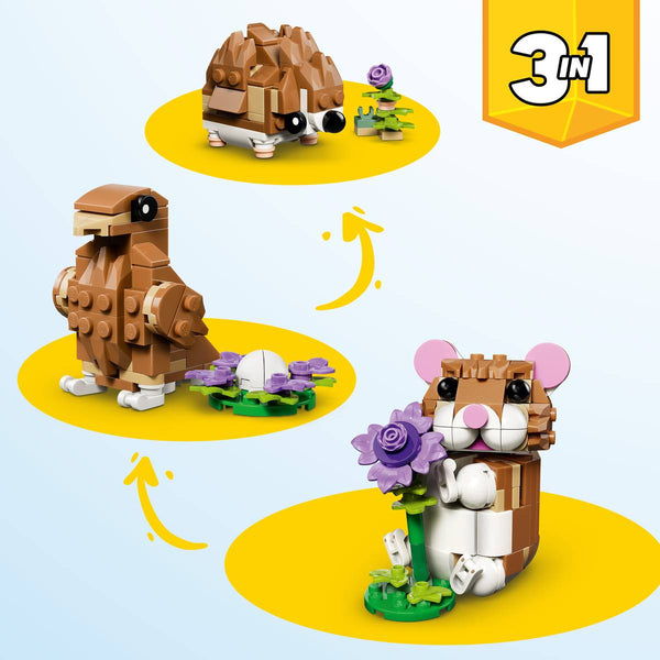 Lego Creator 3 in 1 Cute Hamster with a Flower - Dezine Kids