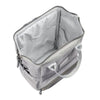 Beaba Wellington Diaper Bag, Large Capacity Baby Bag with Changing Mat, Durable, Water Resistant - Heather Grey