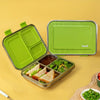 Basil 3 Compartment easy open-close Lunchbox - Matcha