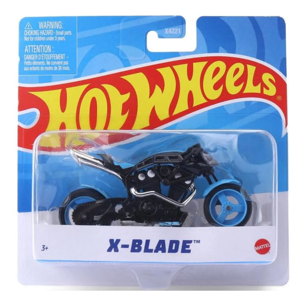 Hot Wheels Moto X Blade Toy Motorcycle - Blue