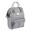 Beaba Wellington Diaper Bag, Large Capacity Baby Bag with Changing Mat, Durable, Water Resistant - Heather Grey