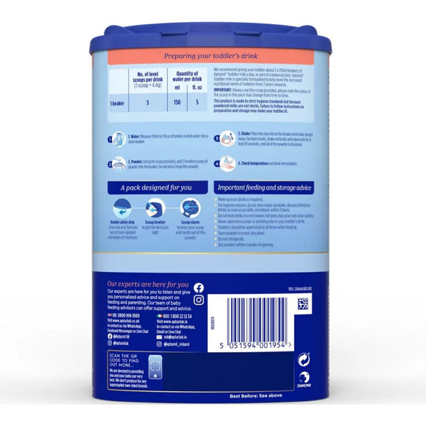 Aptamil Toddler Milk Formula Stage 4, 2 to 3 Years - 800g