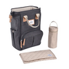 Beaba Wellington Diaper Bag, Large Capacity Baby Bag with Changing Mat, Durable, Water Resistant - Dark Grey