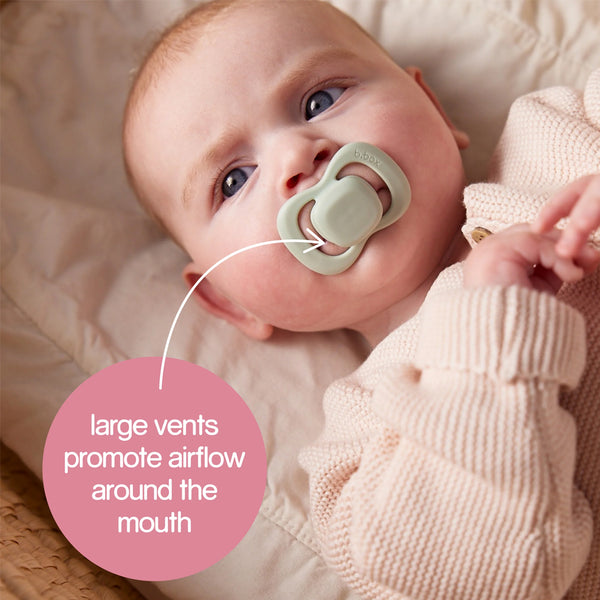 B Box Silicone Pacifiers Pack Of 2 (6-18M) - Sage & Vanilla