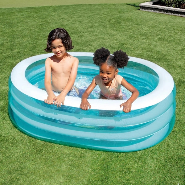 Intex Oval Whale Fun Inflatable Swimming Pool - Dezine Kids