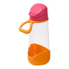 B.Box Tritan Sport Spout Bottle for Kids, 600 ml - Strawberry Shake Pink Orange