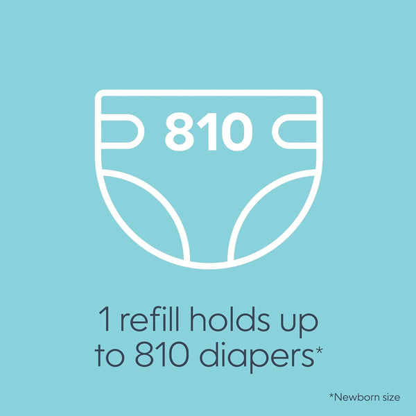 Diaper Genie Jumbo Square Refills Holds Upto 810 Newborn Sized Diapers