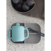 Beaba Silicone 3 Piece Learning Set, Non-Slip, Unbreakable, BPA-Free Baby Feeding - Blue