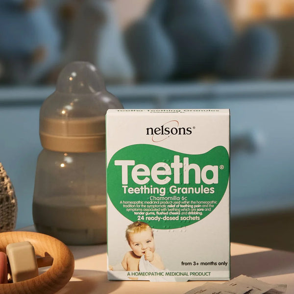Nelsons Teetha Teething Granules 24 Sachets 3M+ - Dezine Kids