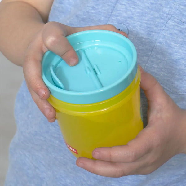 Skip Hop Zoo Tumbler Cup Removable Flip Top Lids - Owl & Bee