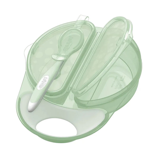 Dr.Browns Travel Fresh Bowl and Spoon - Light Green - Dezine Kids