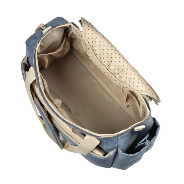 Beaba Sydney II Changing Baby Diaper Bag - Heather Blue