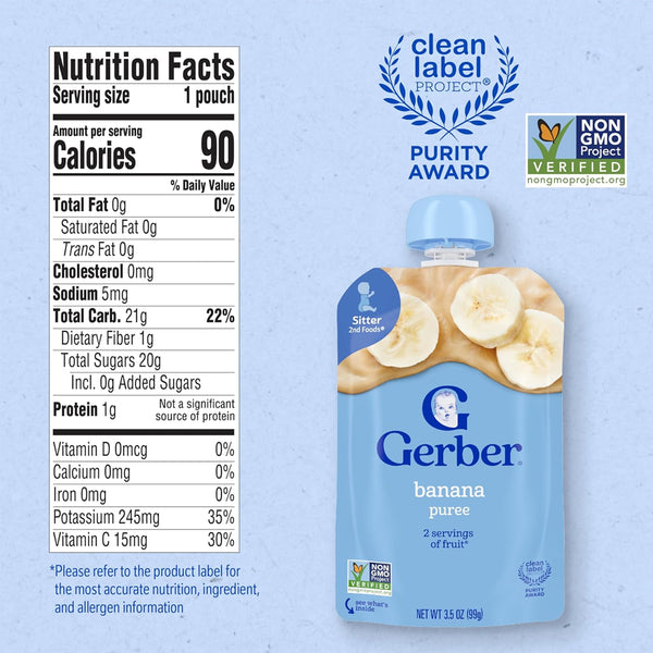 Gerber Fruit Puree - Banana