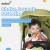 Nuluv Squirrel Soft Toy Teether, Squeaky Crinkle Squirrel Play Toy for Baby