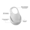 Beaba Silicone Bib - Light Mist - Dezine Kids