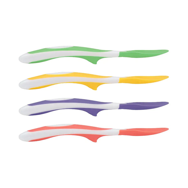 Dr.Browns Soft Tip Spoon, Pack of 4 (Yellow, Green, Purple, Red) - Dezine Kids