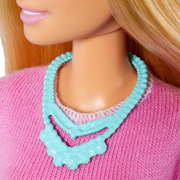 Barbie Teacher Doll, Blonde, with 10 Teaching Accessories, Including Spinning Globe and a Laptop That Opens and Closes