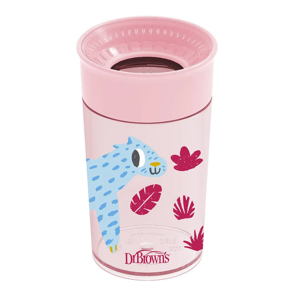 Dr.Browns Milestones Cheers360 Cup 10 oz/300 ml - Pink - Dezine Kids