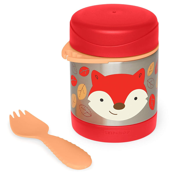 Skip Hop Zoo Back To School Insulated Little Kid Food Jar - Fox