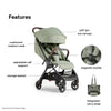 Silver Cross Clic Stroller - Sage - Dezine Kids