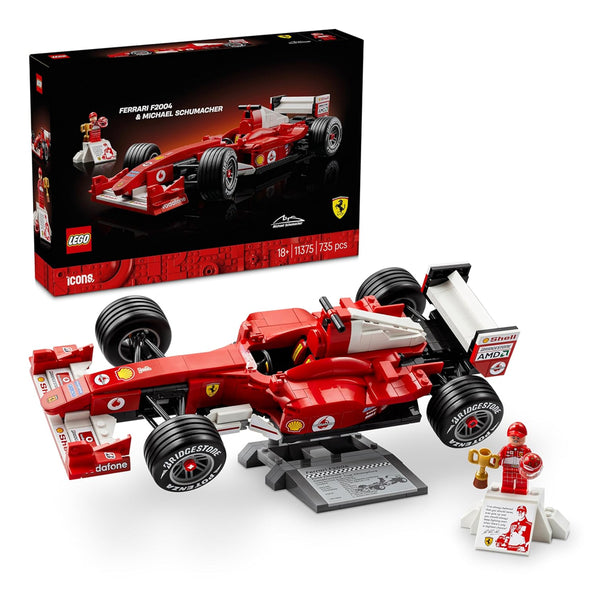 Lego Ferrari F2004 & Michael Schumacher, Model Car Kit - Dezine Kids