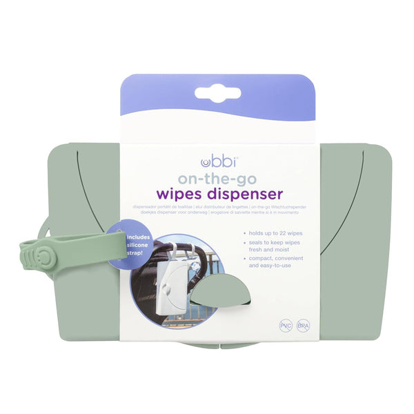 Ubbi On The Go Baby Wipes Dispenser - Sage