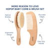 Hopop Natural Bristle Baby Wooden Brush & Comb Set - Dezine Kids
