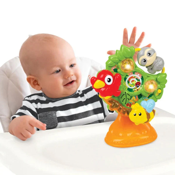 Winfun Jungle Friends Spinning TreeInteractive Toy with Suction Cup