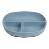 B.Box Silicone Plate Plus Lid With Suction Base - Ocean Blue