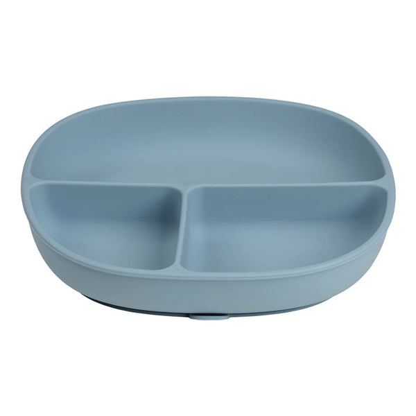 B.Box Silicone Plate Plus Lid With Suction Base - Ocean Blue