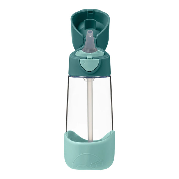 B.Box Tritan Straw Drink Bottle 450 ml - Emerald Forest Green