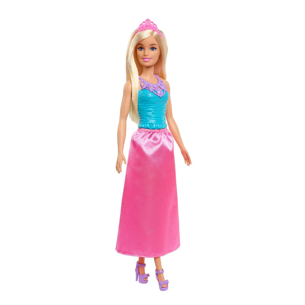 Barbie Dreamtopia Princess Blonde Doll Wearing Pink Skirt, Shoes and Tiara for Kids